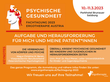 Ergotherapie Austria Fachtagung Flyer