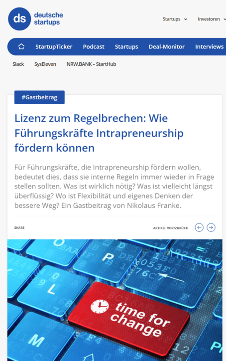 Regelbrechen Franke deutsche startups