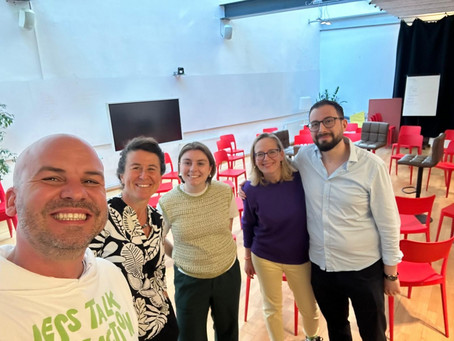 Franzisca Weder after her Keynote on „Sustainability Communication“ at the Impact Hub Vienna.