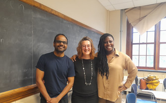 Nikia Brown, Ingrid Dobrovits und Manish Kumar
