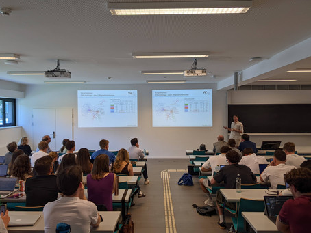 Andreas presenting his work