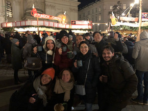 praedoc students at the christmas market