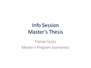 Info Session Master's Thesis, December 2023