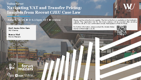 Online Event "Navigating VAT and Transfer Pricing: Insights from Recent CJEU Case Law", June 3, 2026