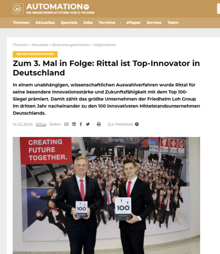 Franke Top 100 Automation Rittal