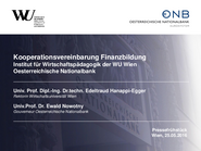 Inhalte der gemeinsamen Kooperation zwischen WU und OeNB als PDF