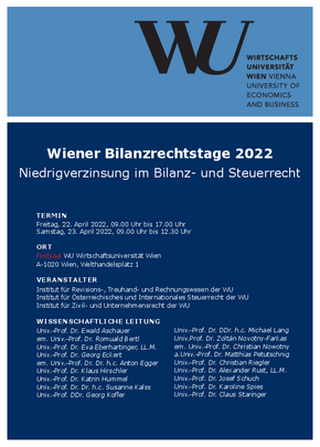 Bilanzrechtstage 2022