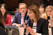 Question from the audience during panel 3
