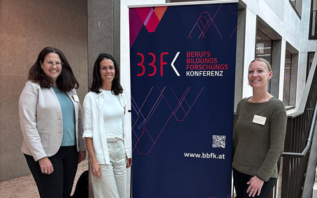 Elisabeth Riebenbauer, Silvia Lipp und Christiane Schopf bei der BBFK 2026 in Innsbruck