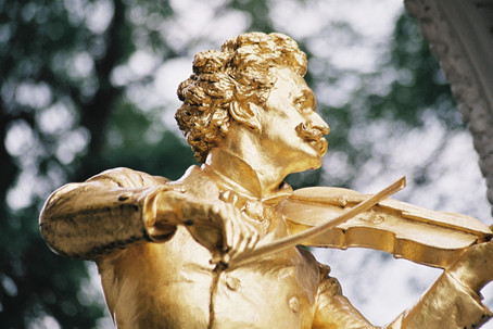 The monument to “King of the Waltz” Johann Strauss the Younger