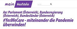 #YesWeCare - miteinander die Pandemie überwinden!