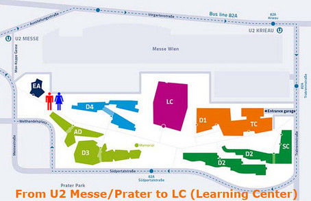 From U2 Messe/Prater to LC (Learning Center)