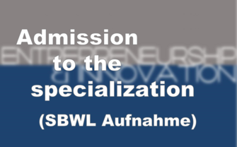 [Translate to English:] admission to the specialisation