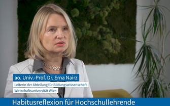 Screenshot: Erna Nairz beim Center for Teaching and Learning der Universität Wien