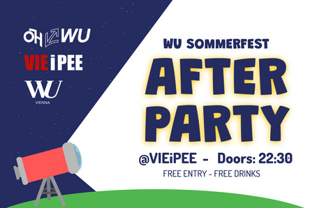 Ankündigung der After Party ab 22:30 Uhr im VIEiPEE 