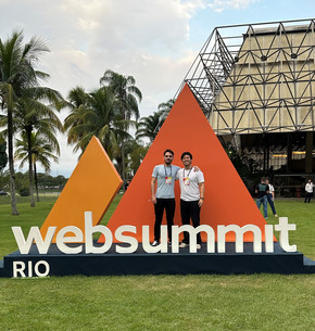 Kenneth Qua and Jorao Gomes at the websummit rio 2025
