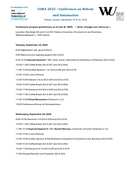 Conference program (preliminary as of July 16, 2025)