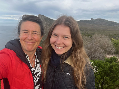 Figure 1: Franzisca and Florentina visiting Cape Point in South Africa after their presentations.