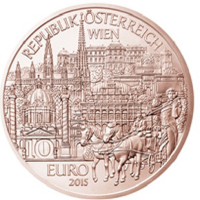 Photo of a 2015 Euro coin.