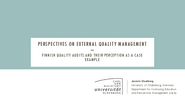 Overberg: Perspectives on external Quality Management – Finnish Quality Audits and their Perception as a Case Example