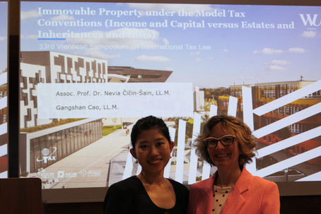 Gangshan Cao & Prof. Nevia Čičin-Šain