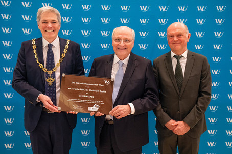 Rektor Sausgruber, Christoph Badelt, Michael Meyer