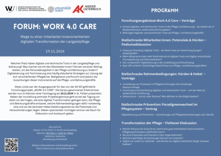 Forum Work for Care Flyer