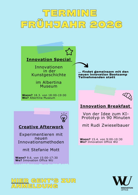 Termine der Community Angebote Frühjahr 2026
