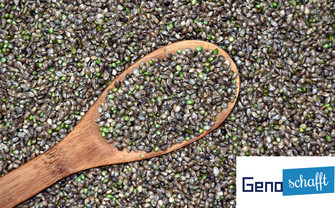 Handsamen mit "Geno schafft"-Logo