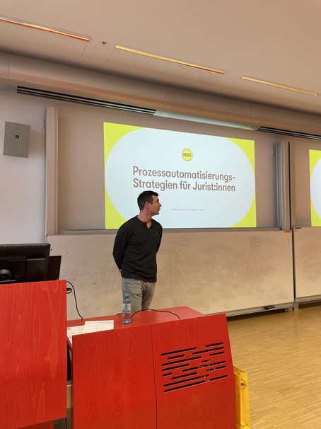 Prozessautomatisierungsstrategien für Jurist:innen Christian Hutter (ARAG)