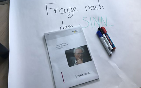 Aktivierungsübung vor dem Besuch im Viktor-Frankl-Museum