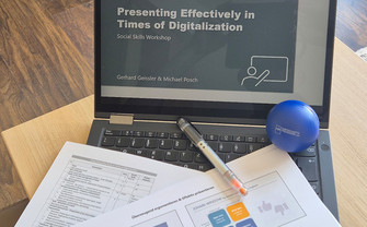 Michael Posch und Gerhard Geissler mit "Presenting Effectively in Times of Digitalization" an der School of Economics and Business in Sarajevo im Mai 2026
