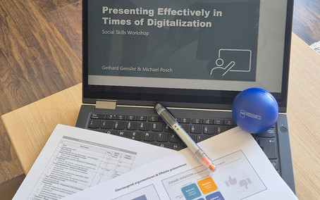 Michael Posch und Gerhard Geissler mit "Presenting Effectively in Times of Digitalization" an der School of Economics and Business in Sarajevo im Mai 2026