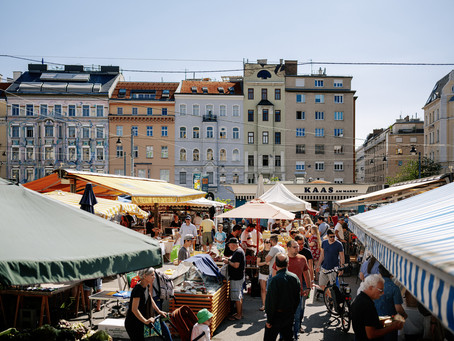 View of a market, Vienna