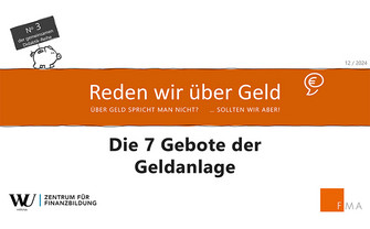 Die 7 Gebote der Geldanalge