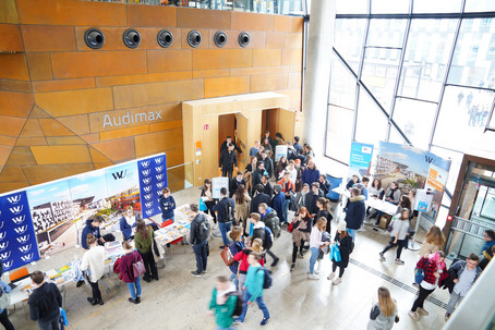 Visitors at the TC building