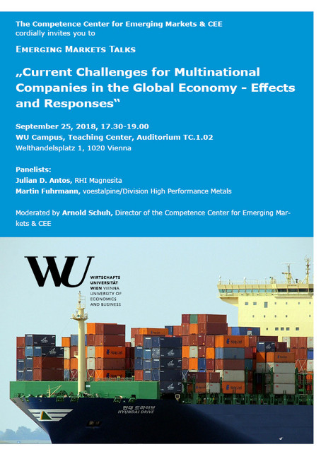 [Translate to English:] Current Challenges for Multinational Companies in the Global Economy - Effects and Responses