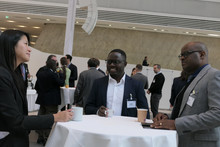Participants during coffee break