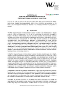 DIBT Program Curriculum and Regulations DIBT Program Curriculum and Regulations