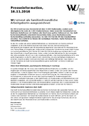 WU als familienfreundliche Arbeitgeberin ausgezeichnet als PDF