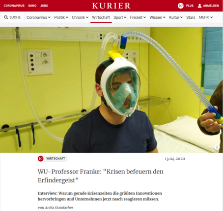 Screenshot (Kurier, April 13, 2020)