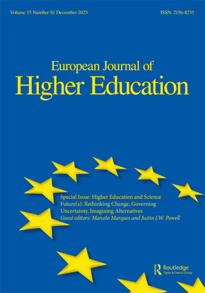 Cover European Journal of Higher Education