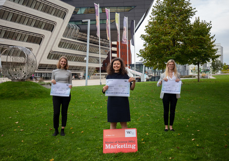 2020 Award winners: Angela Simetzberger (MSc WU), Nikol Balacheva (MSc WU), Lisa Lampl (MSc WU)