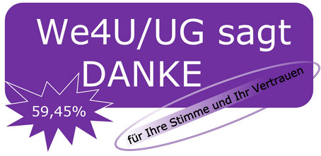 We4U/UG sagt danke