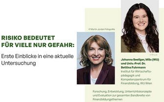 Bettina Fuhrmann und Johanna Seelinger zum Thema Risk Literacy