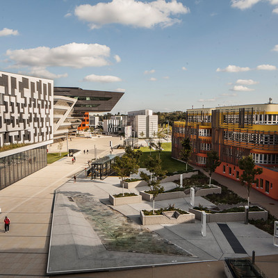 Blick über den Campus WU