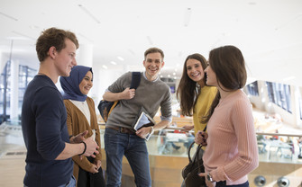 Students at the WU Campus