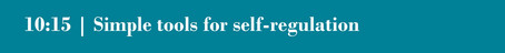 Session 2 - Simple tools for self-regulation