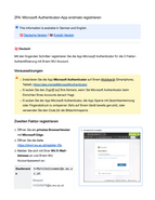 Microsoft Authenticator App für 2FA registrieren