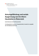 Heitzmann, K. & Pennerstorfer, A.: Armutsgefährdung von Alleinerziehenden (2021)